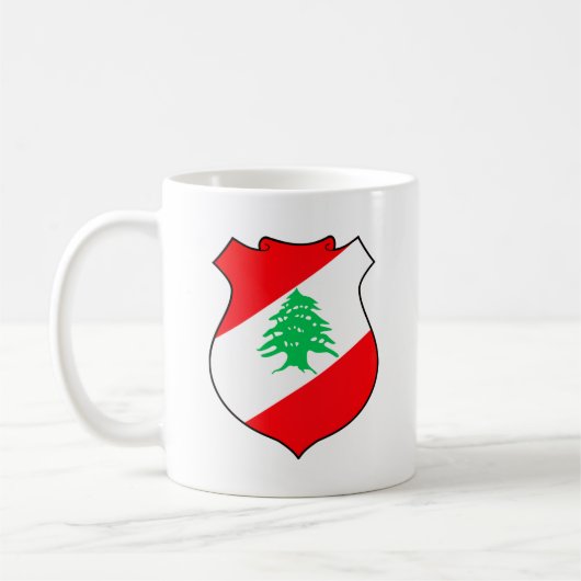 Wappen des Libanon Kaffee-Tasse Kaffeetasse (Links)
