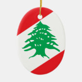Wappen des Libanon Keramik Ornament (Vorne)