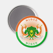 Wappen des nigrischen Erbes Magnet (Vorderseite/Rückseite)