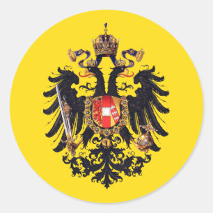 Wappen des Österreichischen Kaiserreichs Knopf Runder Aufkleber
