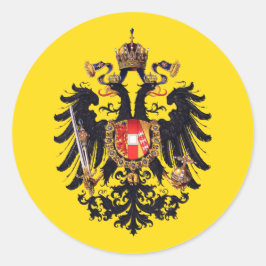 Wappen des österreichischen Kaiserreichs Runder Aufkleber