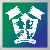 Wappen des Referats "Overland PA" Poster (Vorne)