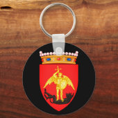 Wappen des Schlüsselanhängers der Stadt Brüssel Schlüsselanhänger (Vorderseite)