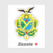 Wappen des Staat Amazonas, Brasilien Aufkleber (Blatt)