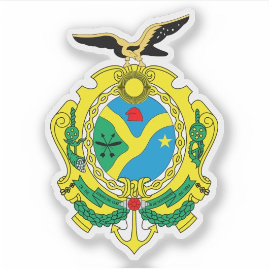 Wappen des Staat Amazonas, Brasilien Aufkleber (Vorderseite)