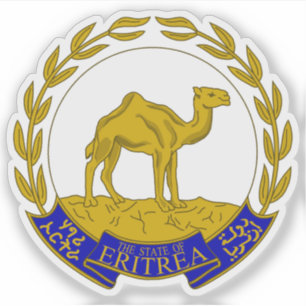 Wappen des Staat Eritrea Aufkleber