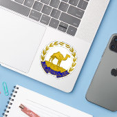 Wappen des Staat Eritrea Aufkleber (Laptop mit iPhone)