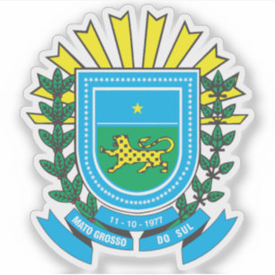 Wappen des Staat Mato Grosso do Sul Aufkleber