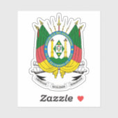 Wappen des Staat Rio Grande do Sul Aufkleber (Blatt)