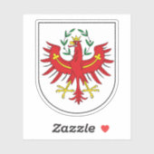 Wappen des Staat Tirol, Österreich Aufkleber (Blatt)