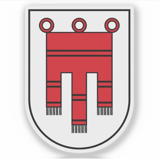 Wappen des Staat Vorarlberg, Österreich Aufkleber (Vorderseite)