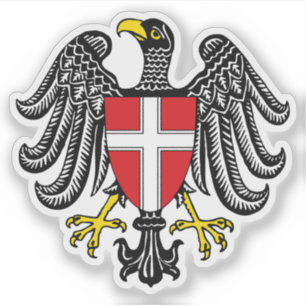 Wappen des Staat Wien, Österreich Aufkleber