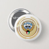 Wappen des Staates Kuwait Button (Vorne & Hinten)