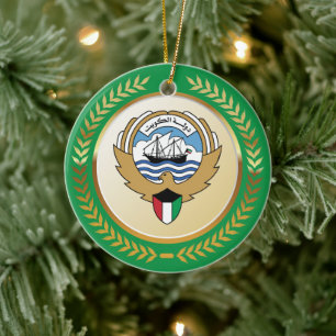 Wappen des Staates Kuwait Keramik Ornament