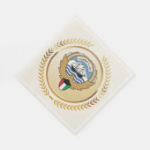 Wappen des Staates Kuwait Serviette (Ecke)