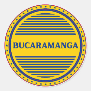 Wappen des Stadtstolzes von Bucaramanga – kolumbia Runder Aufkleber