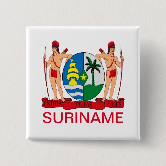Wappen des Suriname-Buttons Button (Vorderseite)