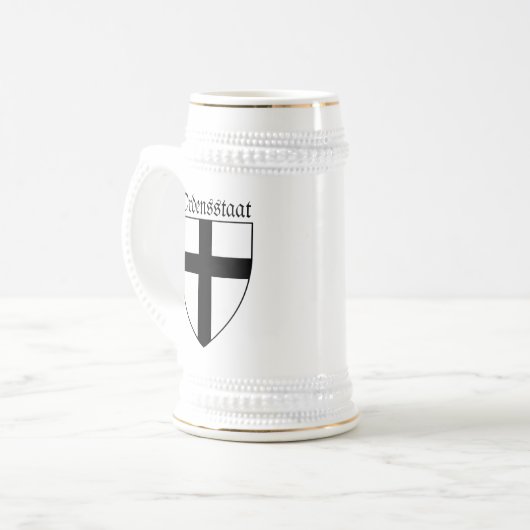 Wappen des teutonischen Ordens Bierglas (Vorderseite Links)