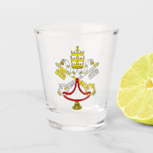 Wappen des Vatikans Premium Fine Art Emblem Schnapsglas
