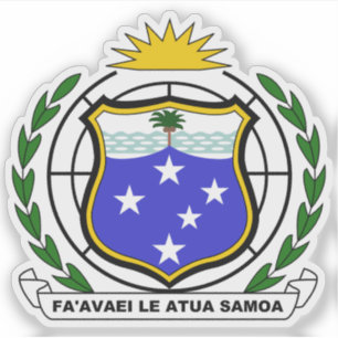 Wappen des Westerns Samoa (1951-1962) Aufkleber