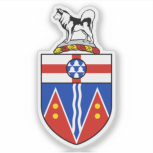 Wappen des Yukon-Territoriums, Kanada Aufkleber