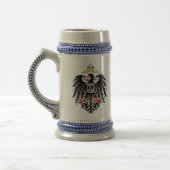 Wappen Deutsches Reich 1889 Reichsadler Bierglas (Links)