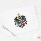 Wappen Deutsches Reich 1889 Reichsadler Ovaler Aufkleber (Umschlag)