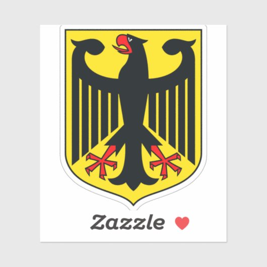 Wappen Deutschlands Aufkleber (Blatt)