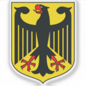Wappen Deutschlands Aufkleber (Vorderseite)