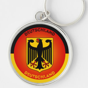 Wappen Deutschlands in Kreisform Schlüsselanhänger