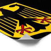 Wappen Deutschlands Poster (Ecke)