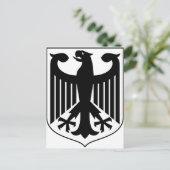 Wappen Deutschlands Postkarte (Stehend Vorderseite)