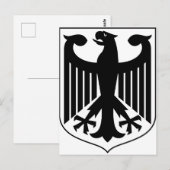 Wappen Deutschlands Postkarte (Vorne/Hinten)