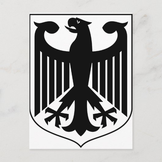 Wappen Deutschlands Postkarte (Vorderseite)