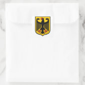 Wappen Deutschlands. Quadratischer Aufkleber (Tasche)
