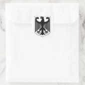 Wappen Deutschlands Quadratischer Aufkleber (Tasche)