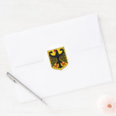 Wappen Deutschlands Runder Aufkleber (Umschlag)