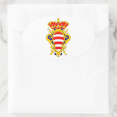 Wappen Dubrovniks - Kroatien Ovaler Aufkleber (Tasche)