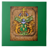 Wappen Dutch van Westervelt Family c 1600 Fliese (Vorderseite)