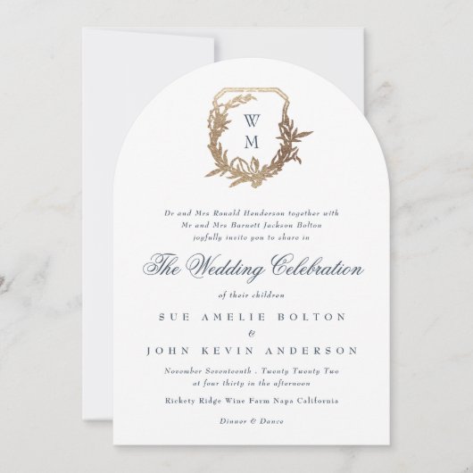 Wappen Einladung (Vorderseite)