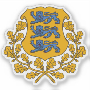 Wappen Estlands Aufkleber