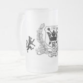 Wappen Familienwappen 60. Mattglas Bierglas (Vorderseite Links)