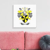 Wappen-Familienwappen Leinwanddruck (Insitu (Wohnzimmer))