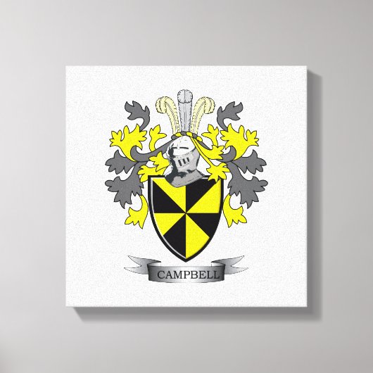 Wappen-Familienwappen Leinwanddruck (Vorderseite)