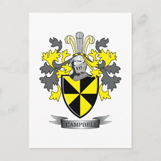 Wappen-Familienwappen Postkarte (Vorderseite)