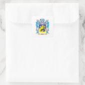 Wappen - Familienwappen Quadratischer Aufkleber (Tasche)