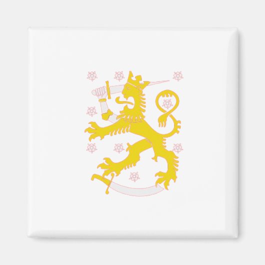 Wappen Finnlands Magnet (Vorne)