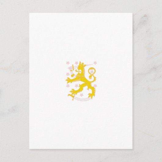 Wappen Finnlands Postkarte (Vorderseite)
