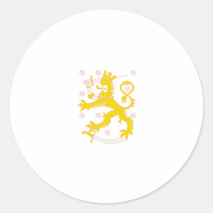 Wappen Finnlands Runder Aufkleber
