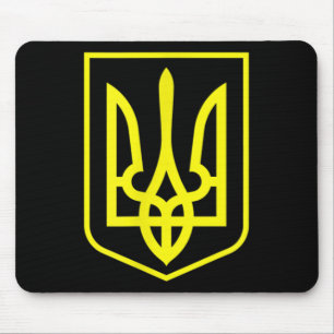 Wappen-Flagge der Ukraine Grafisches Zelensky-T-Sh Mousepad